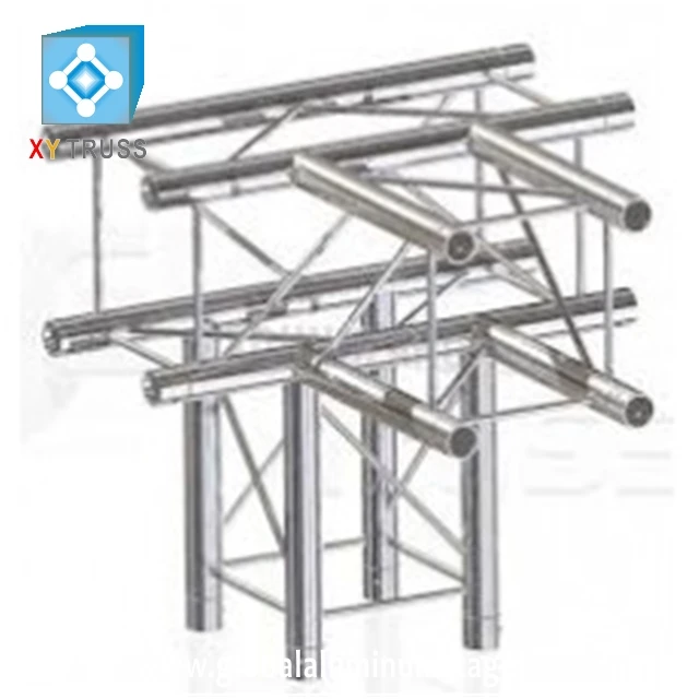 aluminum 3-way cross corner truss for exhibition booth truss