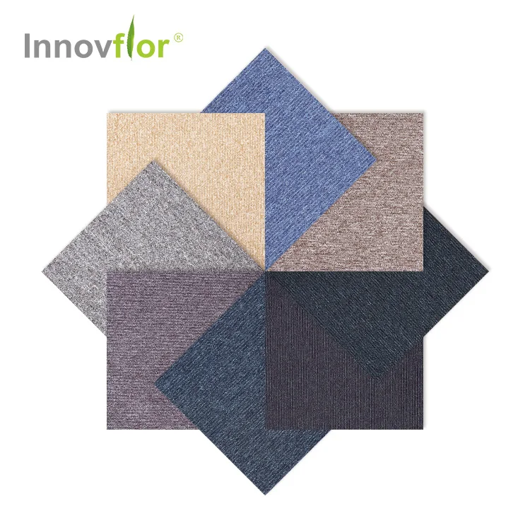 Auditorium Guestroom Hotel Corridor Floor Large Stock Carpet Tile 50x50