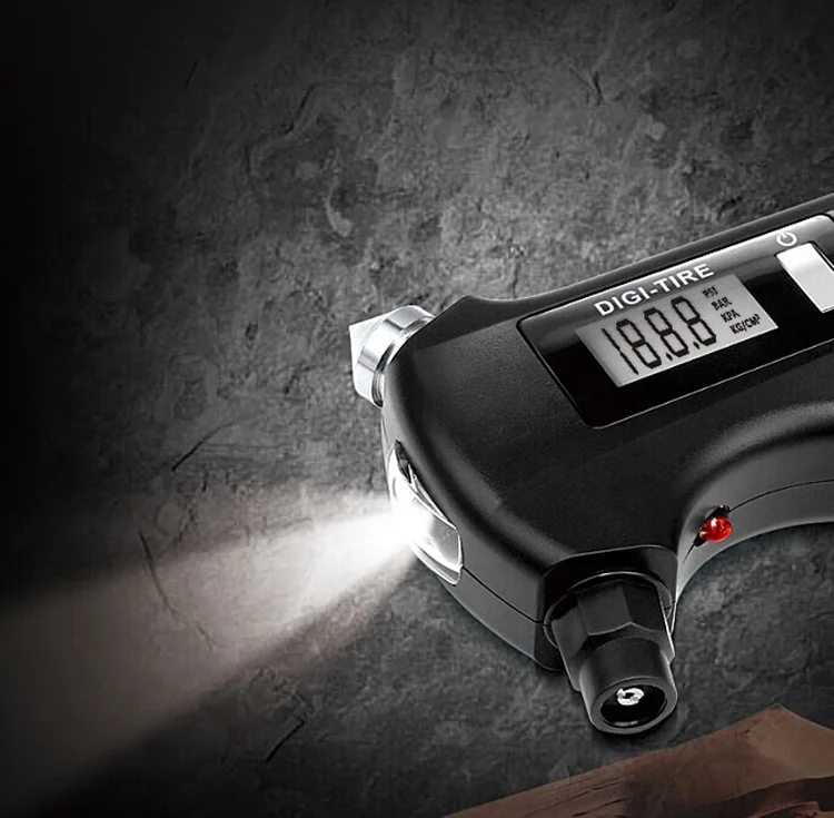 Car emergency supplies life-saving hammer car digital tire pressure gauge