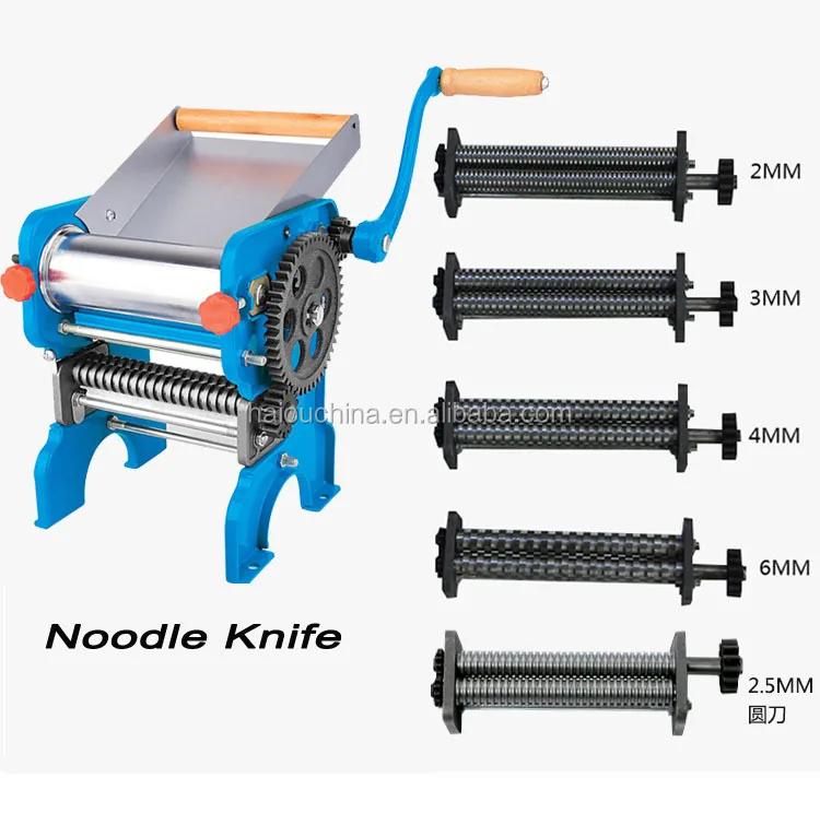 
table top manual dough sheeter machine stainless steel for home use 