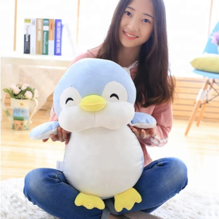 Custom Funny Stretch Super Soft Penguin Plush Toy Stuffed Penguin Pillow For Sale