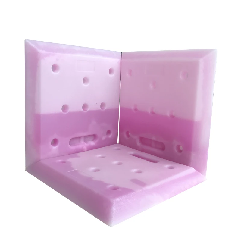 Hard shell plastic blue ice refrigerant gel pack for vaccine shipping