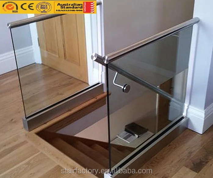 Glass railings Aluminum and glass railing Aluminum channel and laminated glass railing T-21