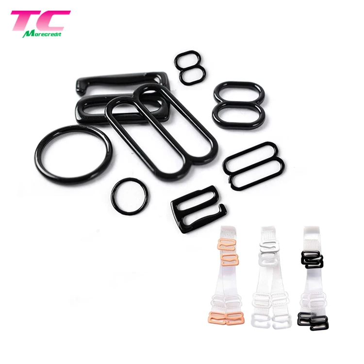Superior Quality Metal Lingerie Buckles Bra Rings Slider Hook Manufacturer, Custom Metal Swimwear Underwear Bra Accessories