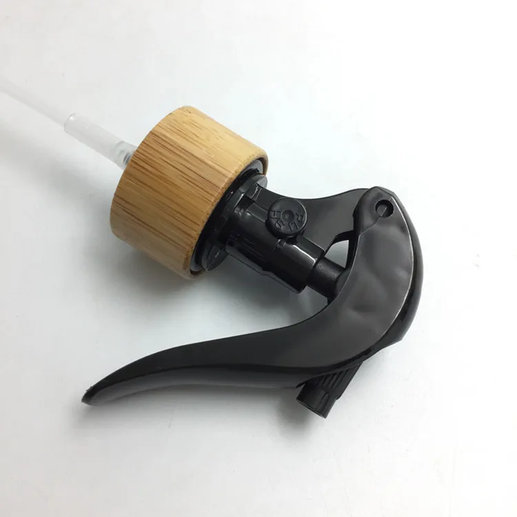 RUIPACK custom Bamboo closure hair care/personal care 24mm mini mist spray trigger pump