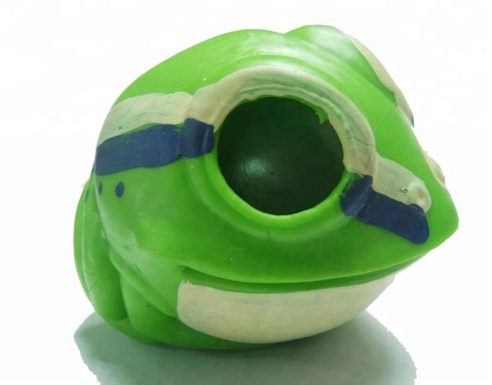 rubber squishy pop eye crazy squeeze frog toys
