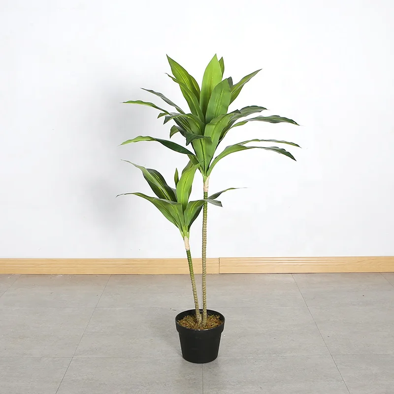 1 meter artificial Brazilian iron tree potted hotel restaurant bar home decoration green plant