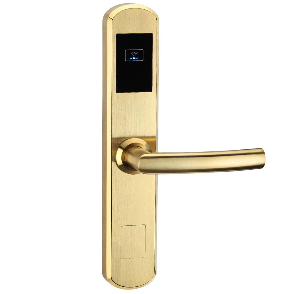 Элегантный Золотой дверной замок onity для комнат в отеле