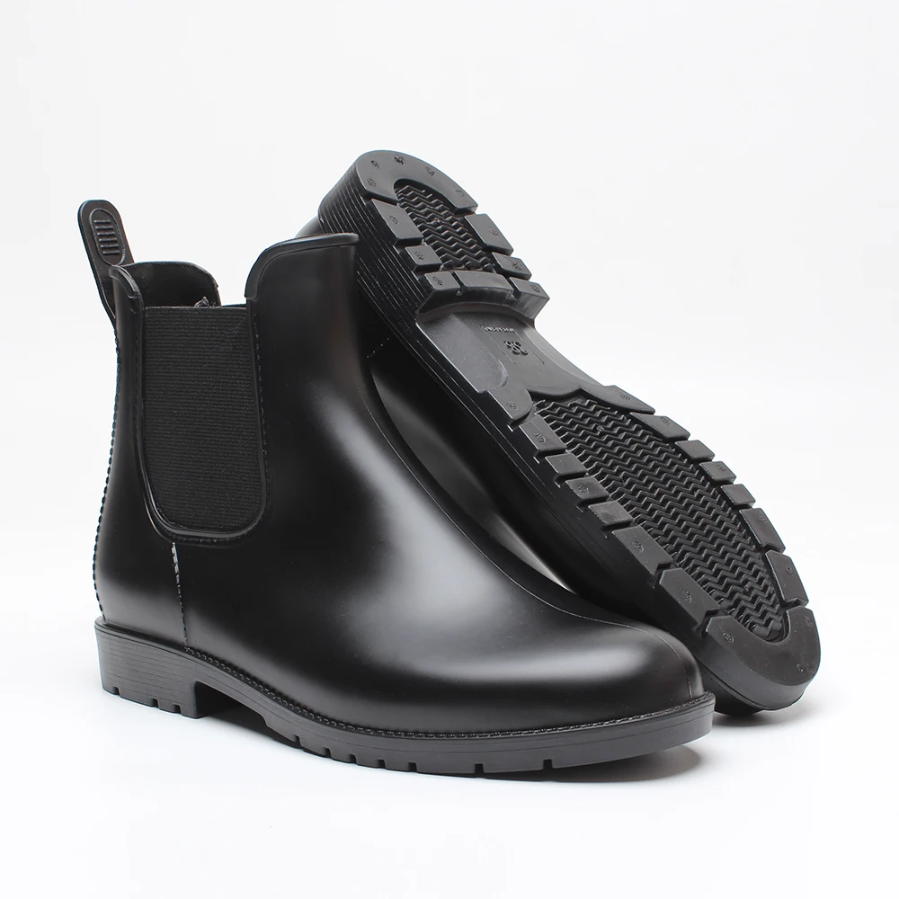 Hot sale new design ankle elastic  PVC material  shoes  for ladies