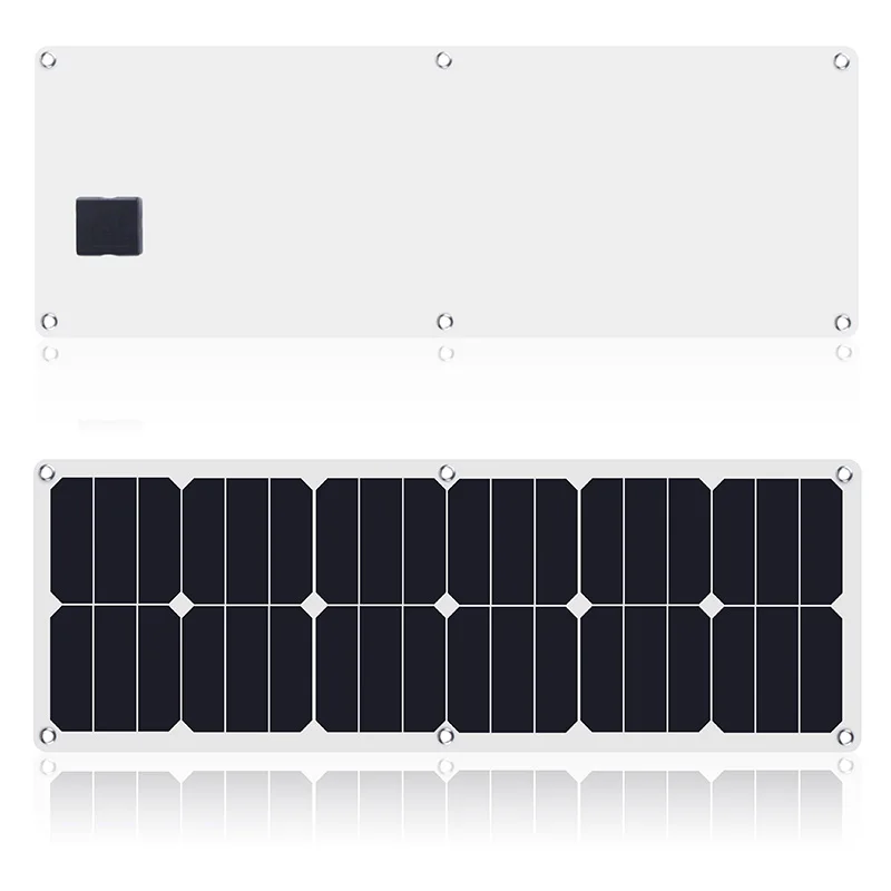 
40 Watts 12 Volts Semi Flexible Monocrystalline Solar Panel for Battery Charging 