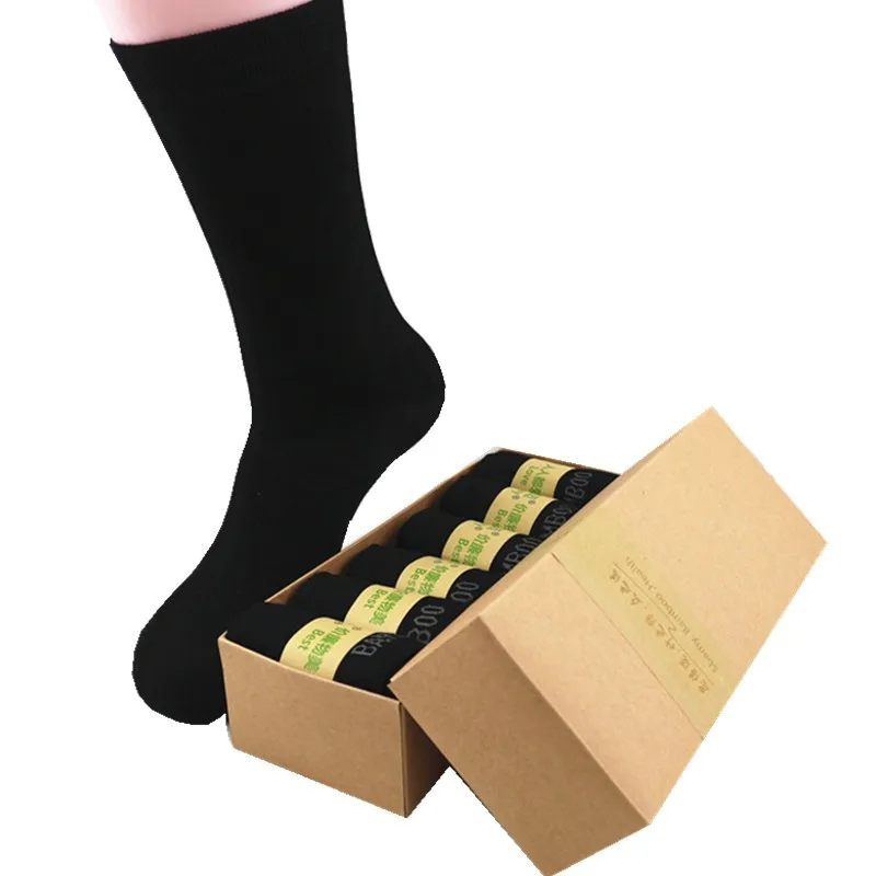 
sbamy brand high quality 100 bamboo socks for men winter boot bambu black 