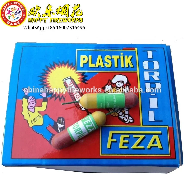 Good price Feza Consumer Plastik Novelties Small Thunder Plastik Torpil Firecracker Fireworks Plastic Tube cracker