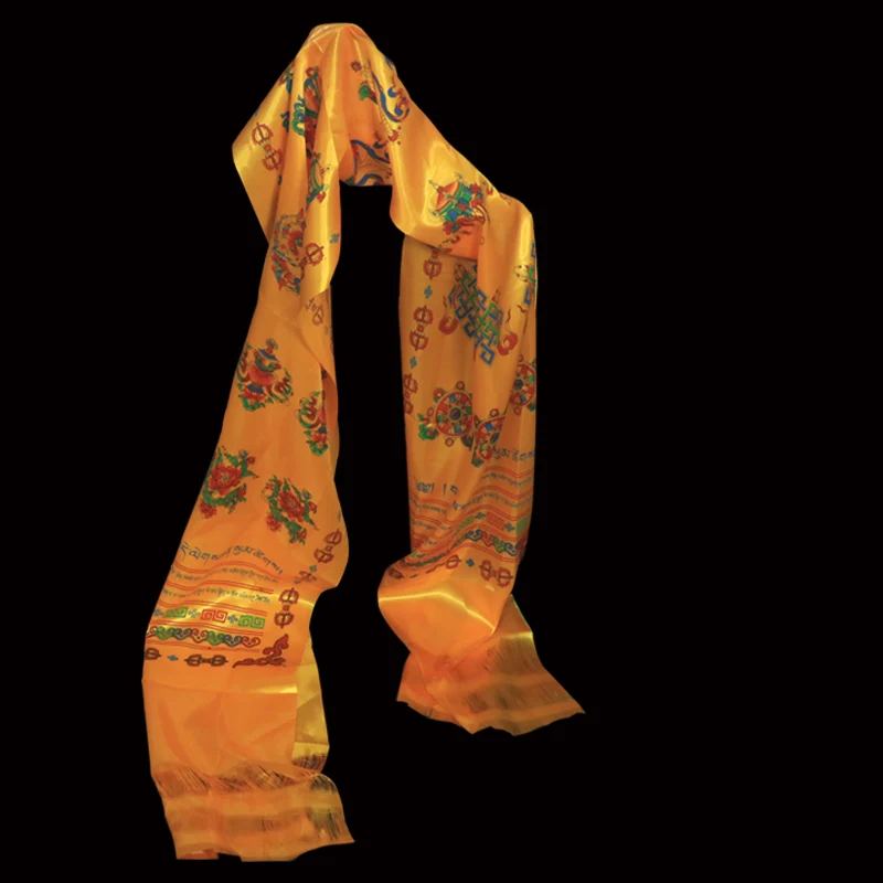 Tibetan Mongolian noble etiquette color auspicious Babao Hada