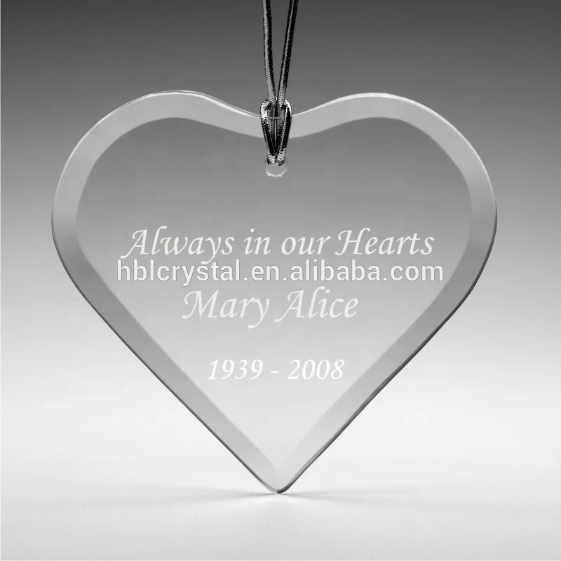 Модное украшение HBL из хрустального стекла в форме сердца для украшения K9 пустое стекло хрустальное