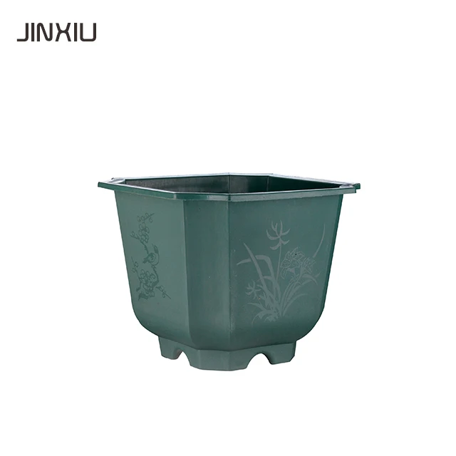 nursery pots recycle plastic pots large square decorative plastic flower pots