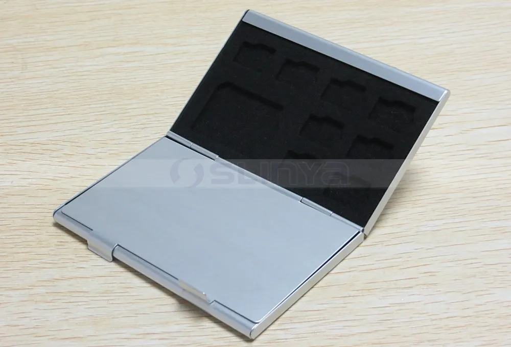 Aluminum Memory Card Case for MicroSD Card SD SDHC CARD 16TF+2SD