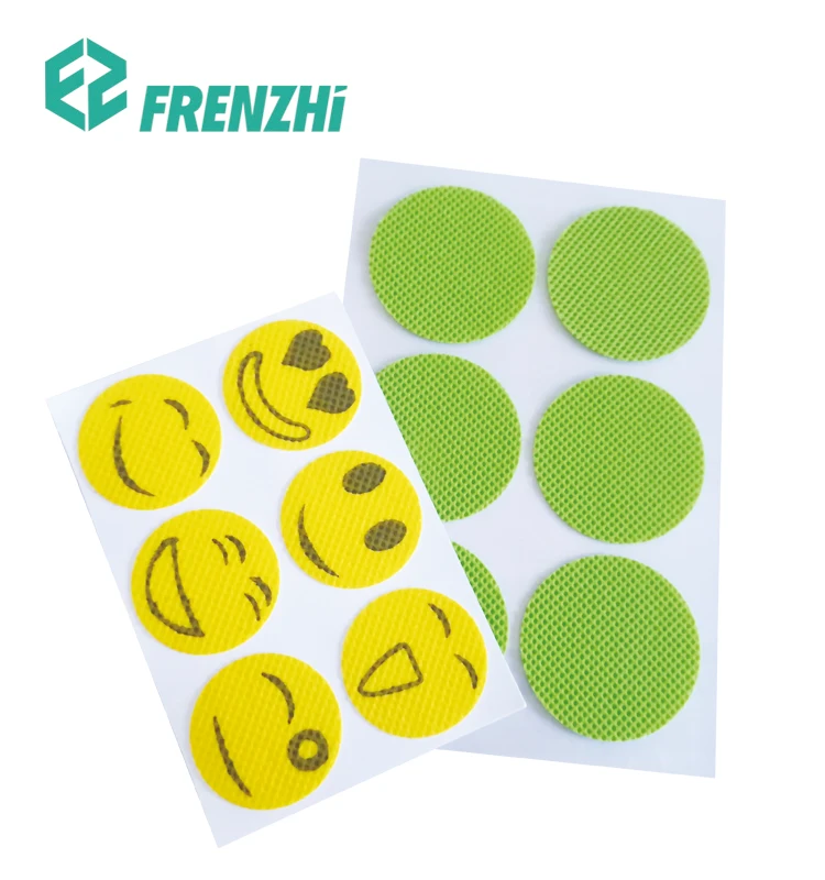 Nature pure outdoor smile insect killer pad anti-mosquito fabric sticker  mosquito patches