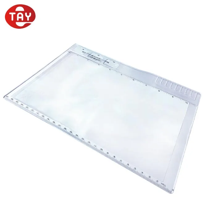 2018 hot sale 4x fresnel magnifier big optical solar circular lens