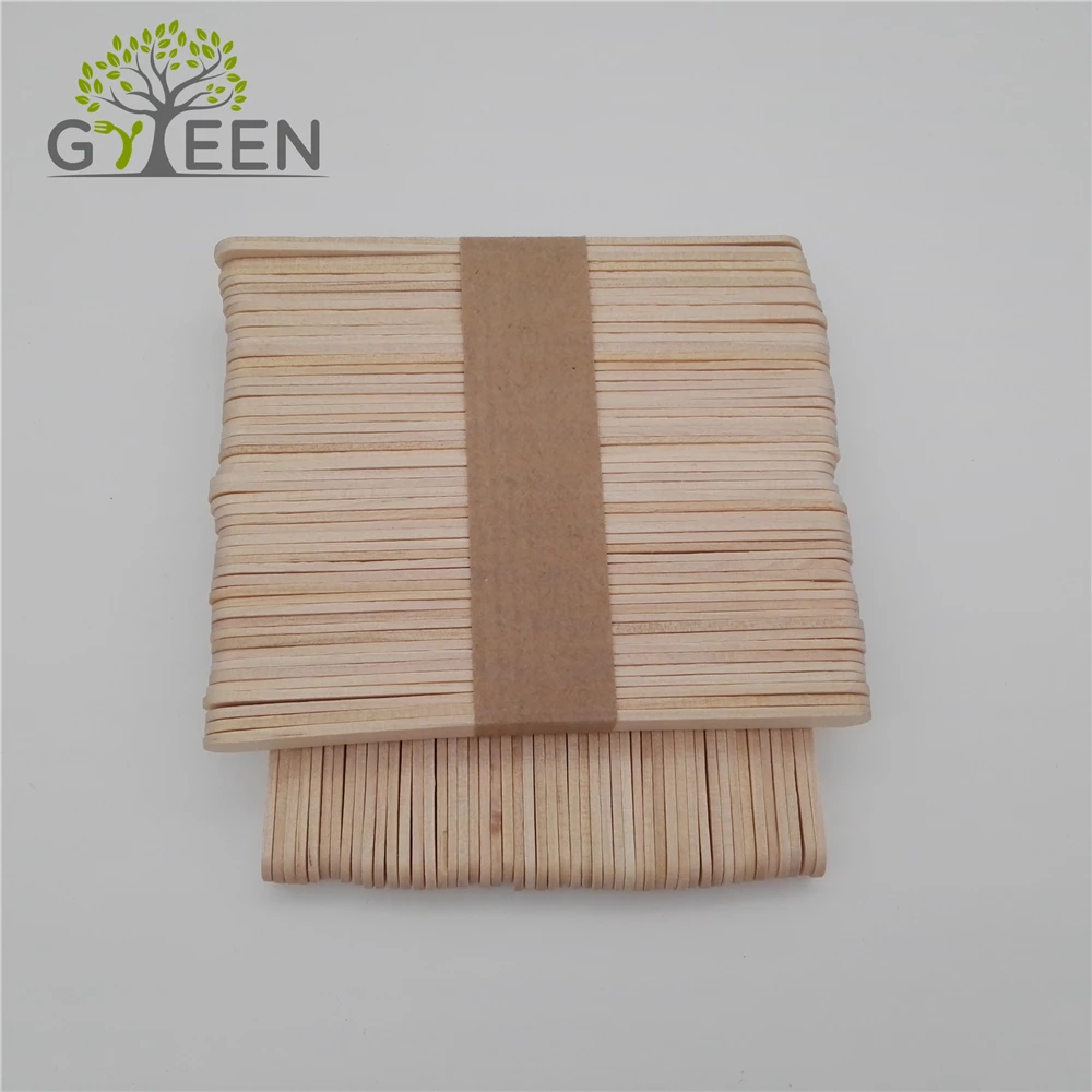 Biodegradable Printed Birch Wood Ice Cream Sticks