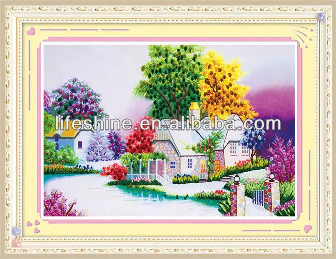 satin ribbon embroidery design,ribbon embroidery fabric,ribbon embroidery kits