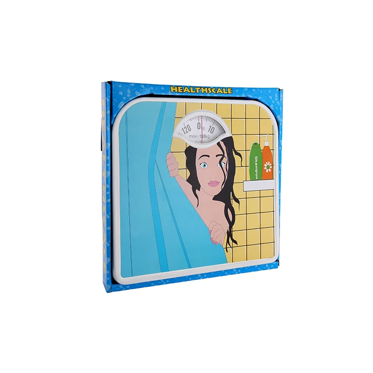130kg Capacity large easy to read display professional mechanical bathroom scale