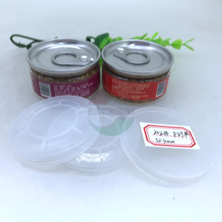 Manufacturer Pet Plastic Mini 55ml Food Grade Can Jar with Easy Open Lid