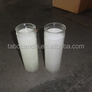 
stock 7 days burning time church candle/8 inches religious candle/multi color church candle in glass bottle wholesale 