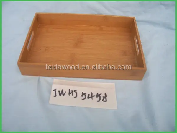 painted storage fruits/red stain wooden tray / wooden crates/ box with rope handle for home, shop, market