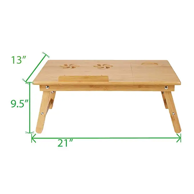 
Bamboo Stand Tilt Laptop Desk Wood 