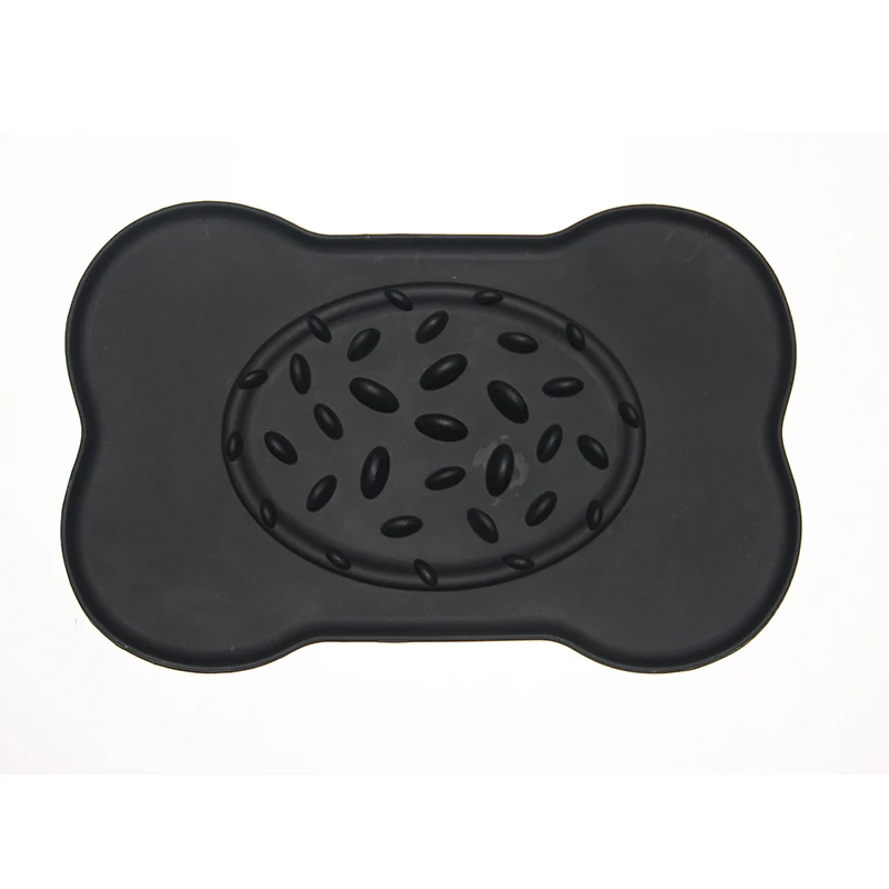 Wholesale S size silicone slow feeder dog bowl with mat pet bowl for little cat dog
