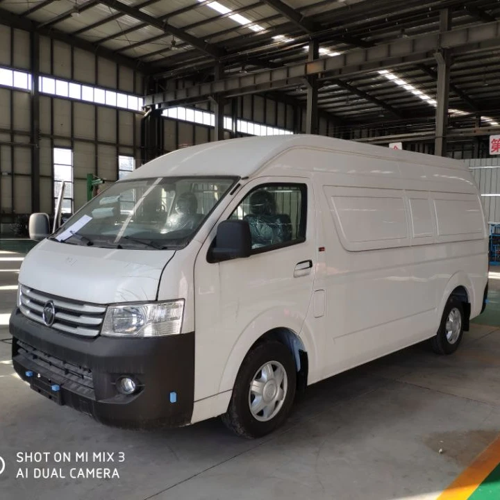 2019 New Foton mini cargo Van Commins brand diesel engine mini vehicle city cold chain fast transport car