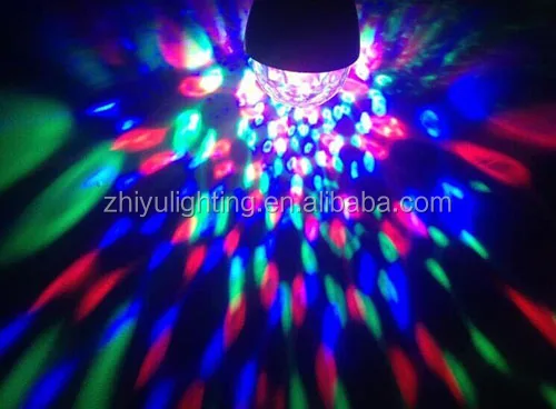 Hot Selling B22/E27 Crystal Rotating Led bulb