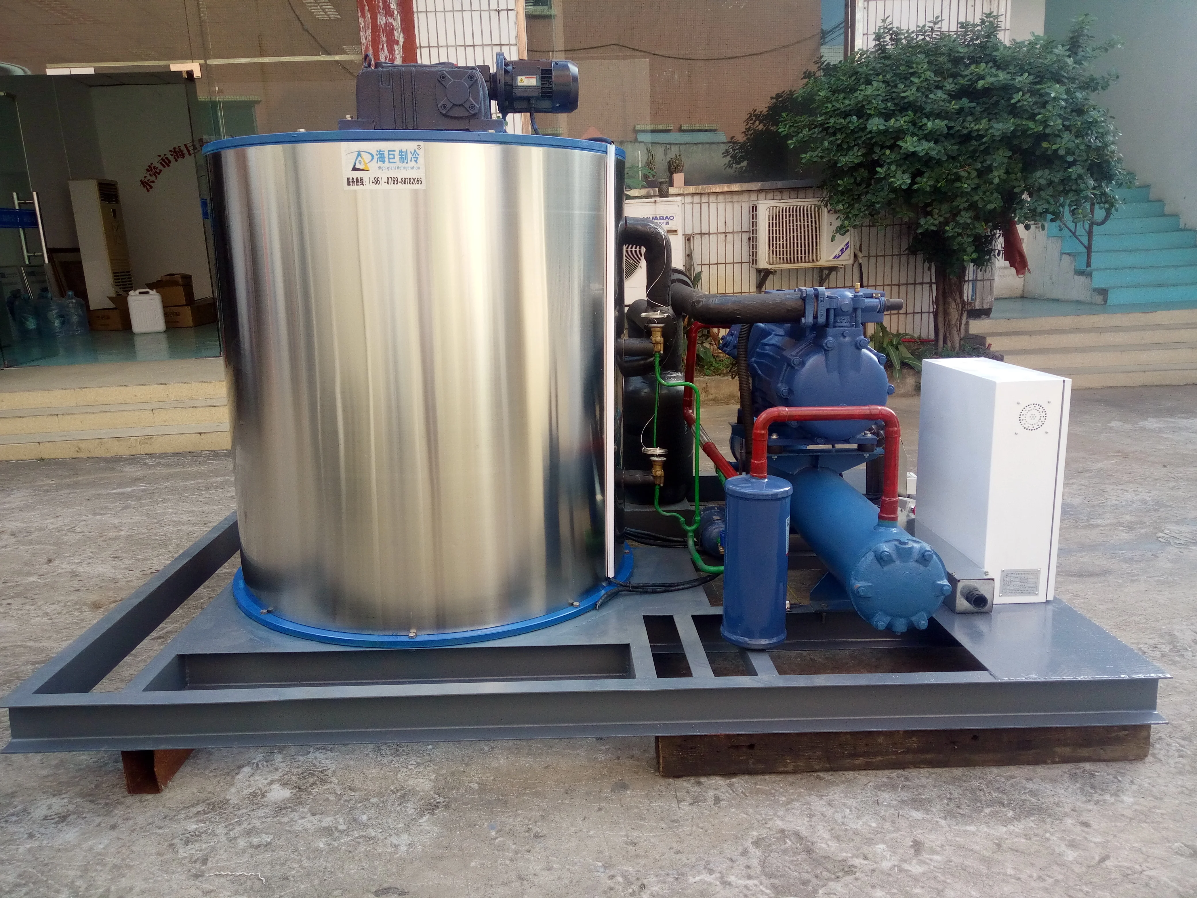 10Ton/Day Fresh water ice makers used in tuna fish