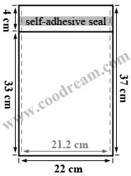 Custom manufacturers polybag cellophane plastic poly self adhesive opp clear bags