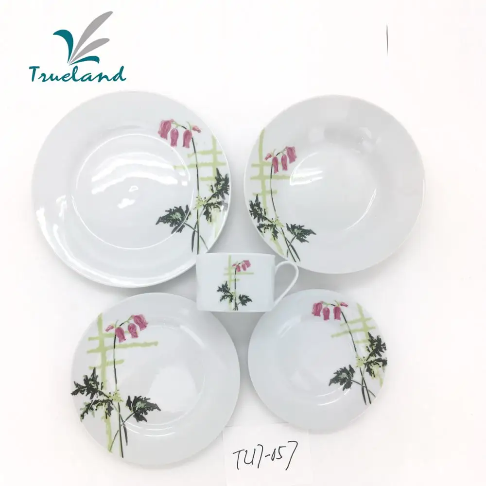 
Porcelain Tunisia Classic Complete Dinnerware Sets White 
