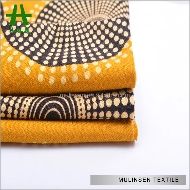 Shaoxing Текстиль 100% вискоза/вискозная тканая ткань с принтом