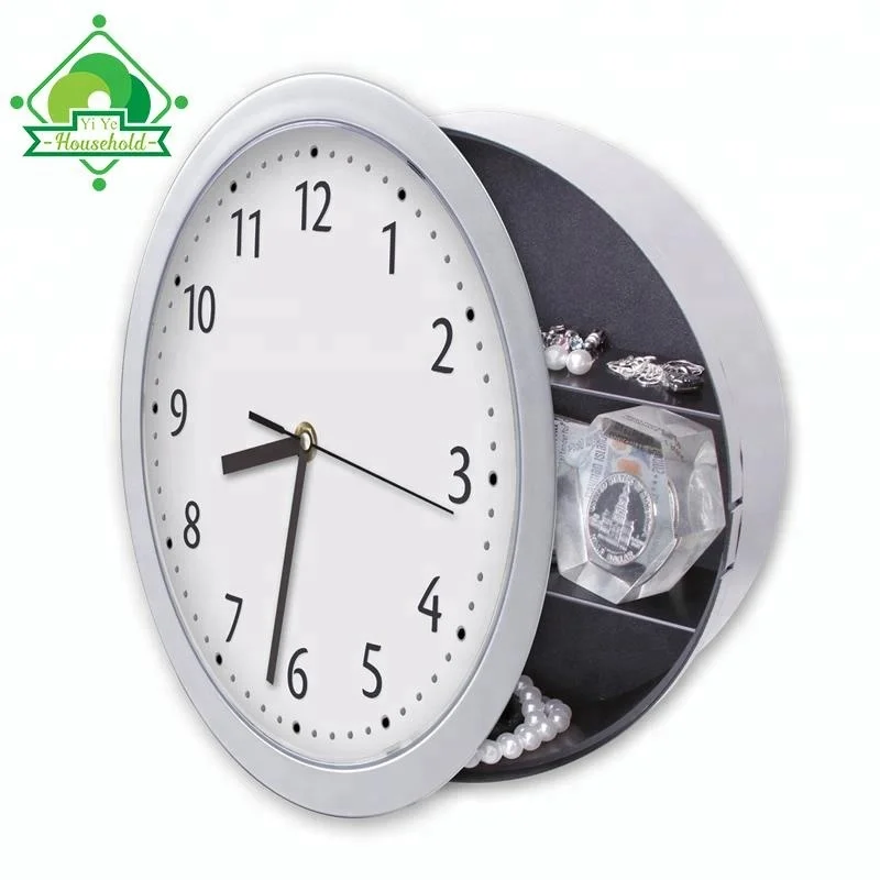 Скрытая стена, секретные ювелирные украшения, денежные деньги, безопасные часы, настенные часы со скрытым безопасным хранилищем