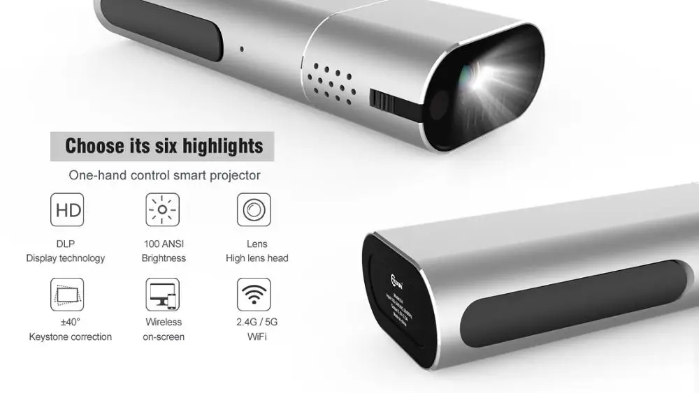 
Kixin k4 mini Android DLP projector mini led projector home theater portable dvd pico projector 