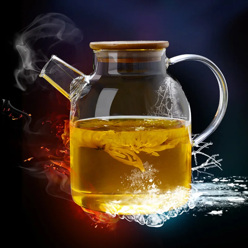 1000ML Glass teapot with filter for sale,pyrex glass tea pot