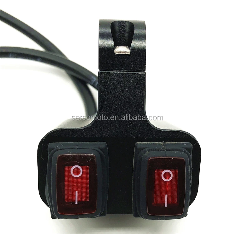 High Quality IP68 water proof Motorcycle Handle Switch Spot light LED On Off Switch