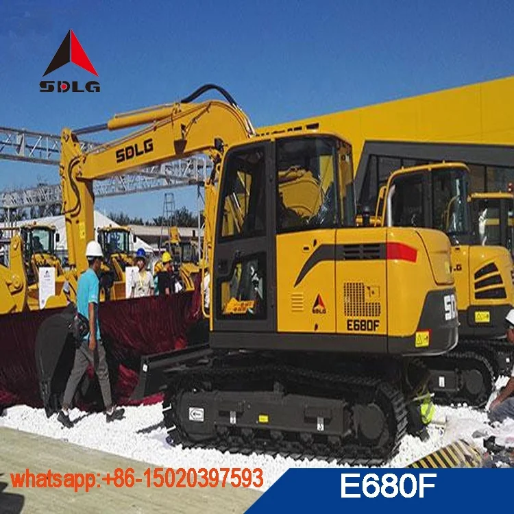 China made 8 ton mini crawler excavator SDLG E680F