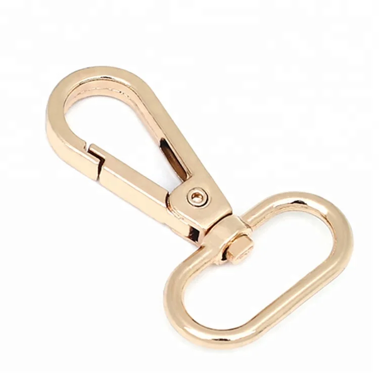 Оптовая продажа 2021 модные безопасные аксессуары для мешков из металлического цинкового сплава защелкивающийся крючок 25 мм