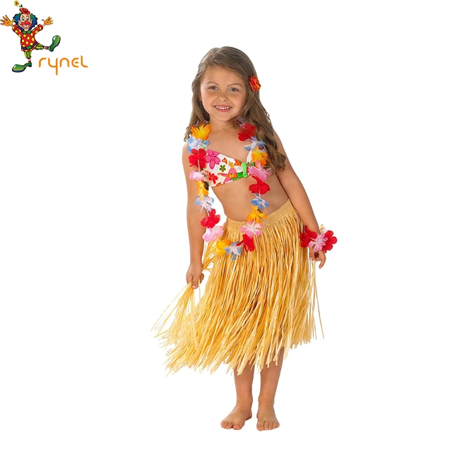 Kids Funny Costumes Hawaiian Skirt With Hulo Cosplay Kids Costumes PGCC4046