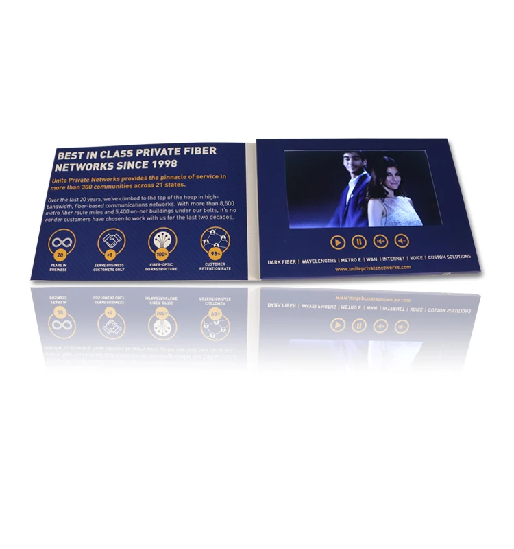 
2019 New Video Greeting Card With Large Memory High Quality mini screen digital video player 