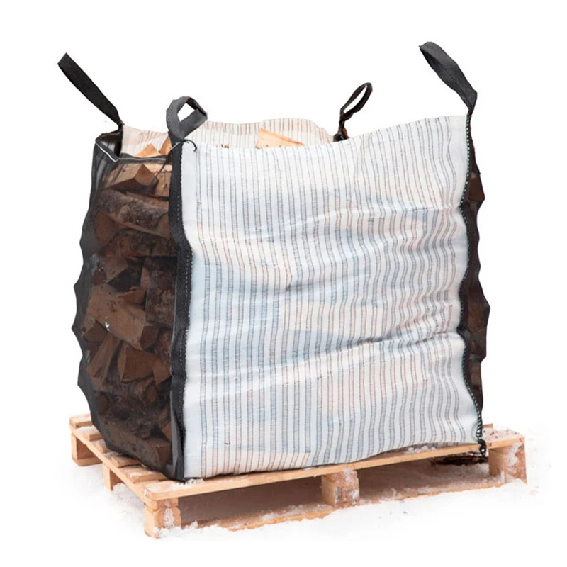 EGP Vented Firewood Bag PP Firewood Bulk Bag Manufacturer big mesh bag