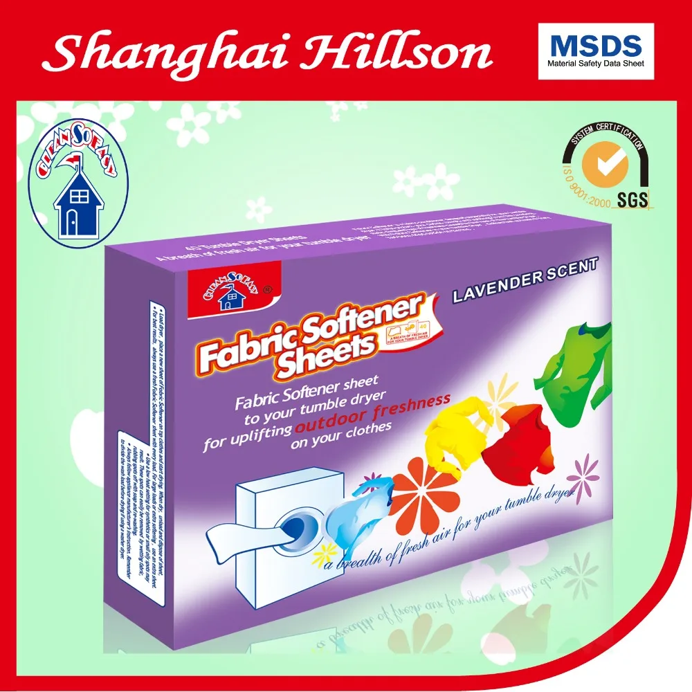 fabric softener dryer sheet with strong scent and anti-static