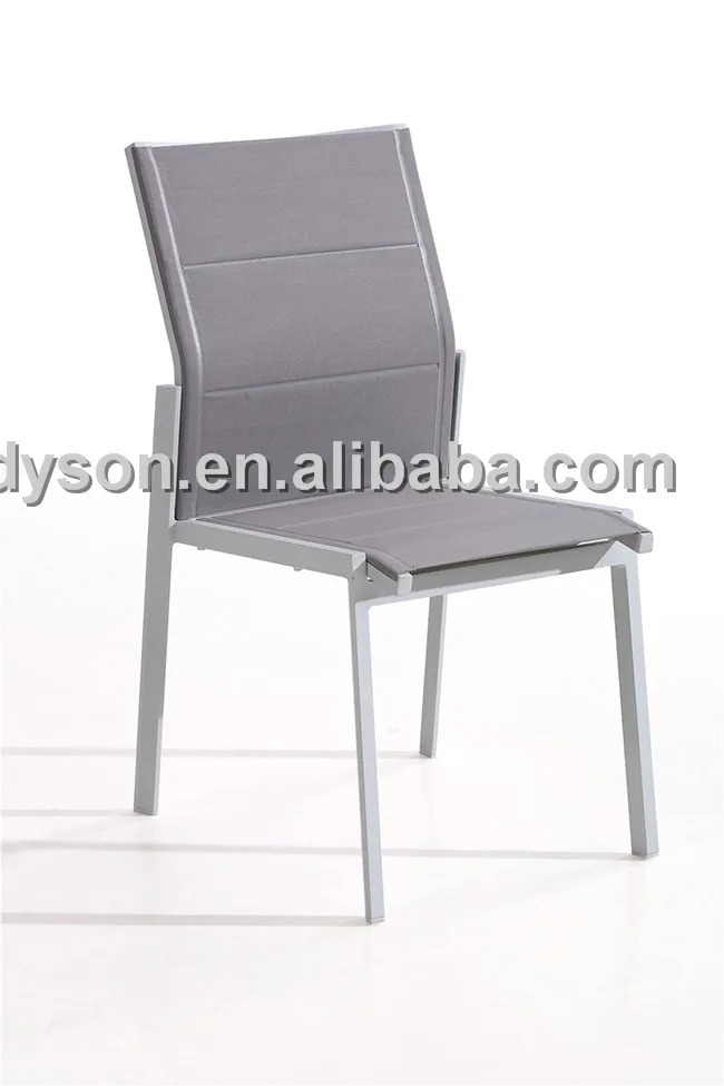 New arrival aluminium garden dining set high quality aluminium table outdoor chairs Mesh outdoor chair aluminium dining chairs