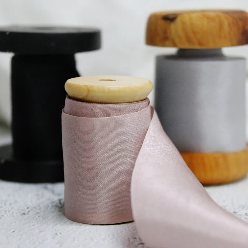 LA ленты шириной 1-1/2 дюйма, 38 мм, цветная вышивка, лента из 100% чистого шелка