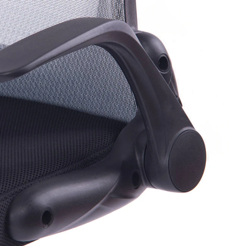 Adjustable Armrest Back Foldable Office Chair Black Mesh Chair