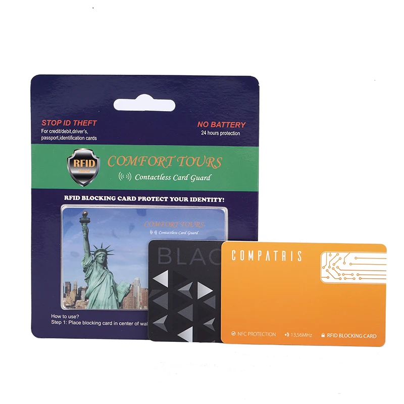 Secure Protection Card blocker Anti theft Card Rfid wallet Blocking Card